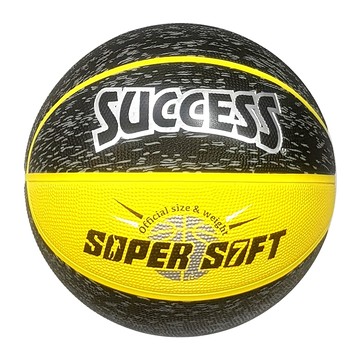 成功SUCCESS-超黏街頭籃球7號 黑橘 黑黃 手感超黏  附球針、球網 深溝籃球 特波士籃球