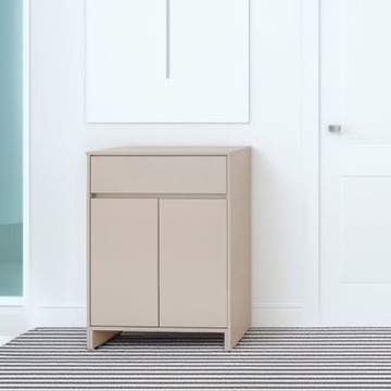 文創集 拜爾2.7尺二門單抽鞋櫃-81x39x108cm免組