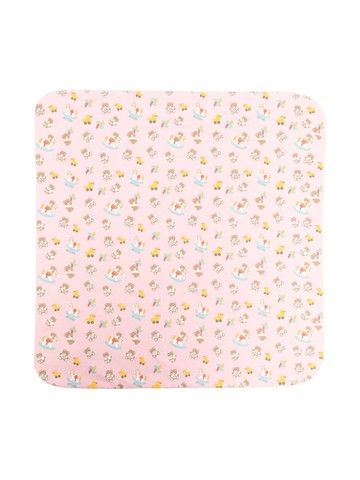 Moschino Kids - illustration-print cotton blanket - kids - Cotton/Polyester - One Size - Pink