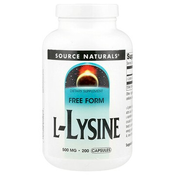 Source Naturals, L-賴氨酸，500 毫克，200 粒膠囊