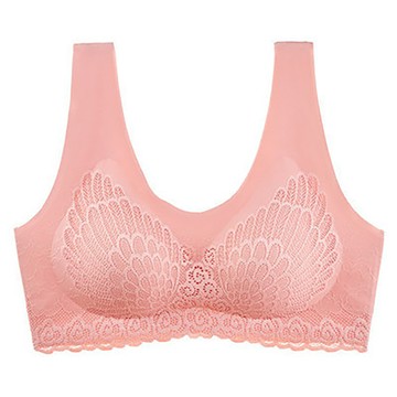 【CS22】泰國乳膠蕾絲無痕運動內衣4色L-2XL