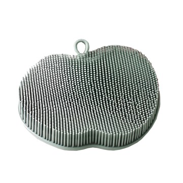 Alphaline 蘋果造型矽膠洗碗刷 99%抗菌鉑金矽膠材質 耐冷耐熱溫度 -40~260度  1個  1入