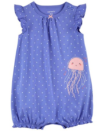 Baby 1-Piece Blue Jellyfish Romper