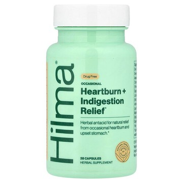 Hilma, Occasional Heartburn + Indigestion Relief, 28 Capsules