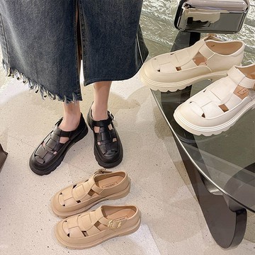 【韓國K.W.】Y7647現貨韓國雜誌款活力首選通勤涼鞋(拖鞋/娃娃鞋/樂福鞋/休閒鞋)