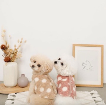 【 MONCHERI 】寵物服飾 | 波點雙面毛毛背心