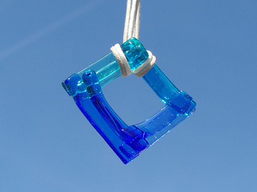 彩色玻璃（Irogasane[蘇打]）項鍊【尺寸可選】【定做】