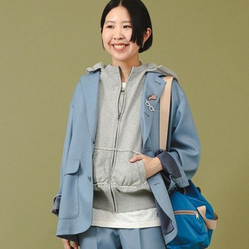 BEAMS BOY / 女裝 斜紋 4釦 西裝外套