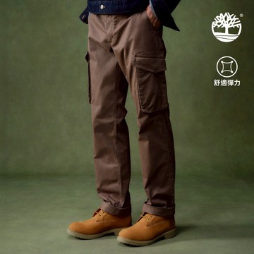 男款咖啡色休閒工裝長褲|A5V53BK0