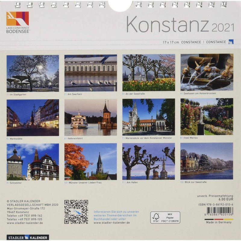 Konstanz 2021. Postkarten-Tischkalender