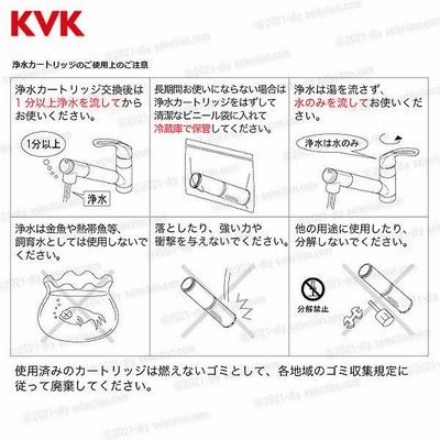 KVK 浄水器内蔵水栓 カートリッジ 3個入 PZS150-3（高流量タイプ