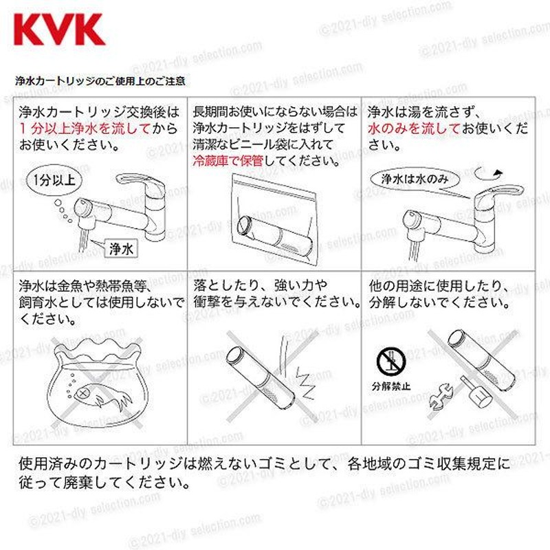 KVK】内臓型浄水カートリッジ PZS150-3 3本入り メーカー正規品