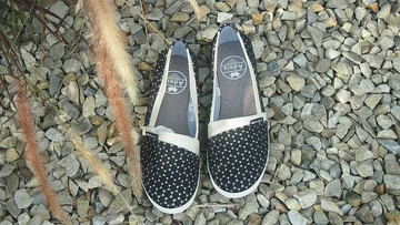 特殊圈圈亮點布/adeia~浪漫約會首選 娃娃鞋 手工鞋 閃亮黑