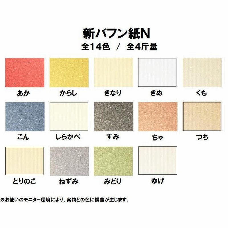 新バフン紙Ｎ 270kg(0.56mm) 選べる14色,A3 100枚 特殊紙 ファンシー