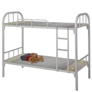 AS雅司-哈沙姆烤銀灰色圓管雙層鐵床-94*200*172cm