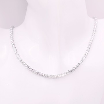 SWAROVSKI 施華洛世奇 Matrix Tennis 項鏈 鍍白金色