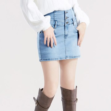 激瘦-收腹牛仔褲裙