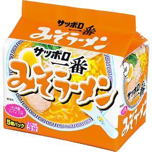 「サンヨー食品」　サッホ゜ロ一番　みそ　５食　500g×6個セット