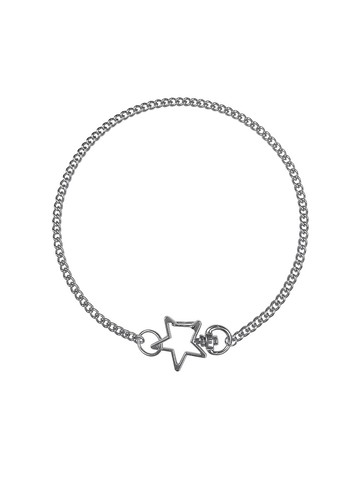 Star Ring Surgical Choker_ Silver