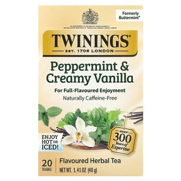 Twinings, 草本茶，酪乳，無咖啡萃取，20 獨立茶包，1.41 盎司（40 克）