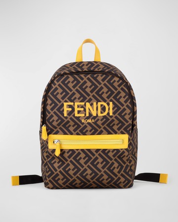 Kid's FF Logo-Print Backpack