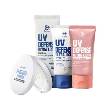 【Dr. May】美博士防曬氣墊SPF50+ PA++++(25g)+清爽防曬乳(40ml)/潤色防曬乳(40ml)高效防曬乳(60ml)_任選