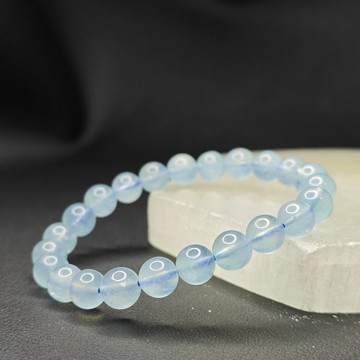 海藍寶石  巴西 8mm 天然水晶