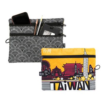 TAiWAN 三層收納包-澄黃-行動