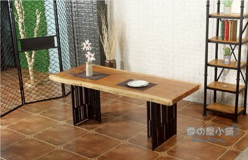╭☆雪之屋居家生活館☆╯T-38原木餐桌R1100-01