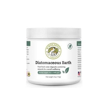 美國Wholistic Pet Organics護你姿天然有機寵物保健品-矽藻土(礦物質補充) 4oz (113g) 全年齡犬貓(購買第二件贈送寵物玩具x1包)