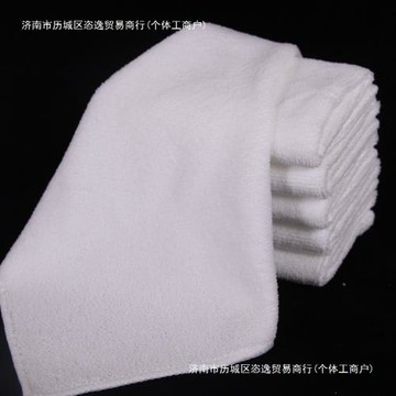 酒店餐廳小毛巾白方巾納米清潔卸妝加厚正方形吸水洗碗布懶人抹布