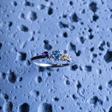 天然石 鋯石 SV925 戒指 可選色【訂製生產】S-079