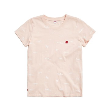 EDWIN｜女裝｜滿版印花布短袖T恤