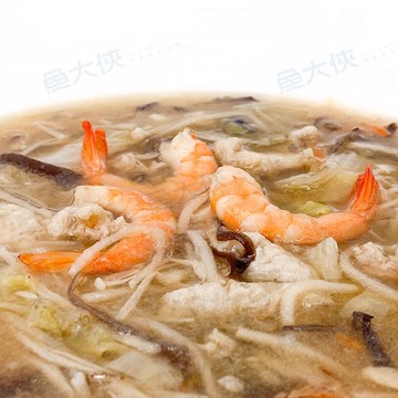 手路菜-蝦仁肉羹(1kg/包)#古早味-2H3B【魚大俠】FF534