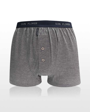 【三花 Sun Flower】針織平口褲 / 四角褲 / 男內褲 (型號：6634)