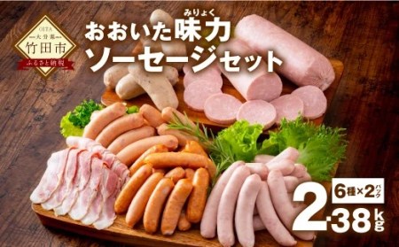 大分県産 おおいた味力 ソーセージセット 計2.38kg