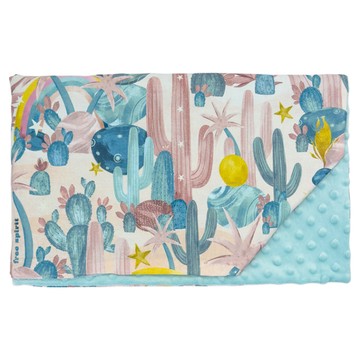 La Millou 巧柔毯 Moon Child 聯名款 混合顏色 嬰兒毯  藍色 + 粉紅色 + 米色  加大(140 x 110cm)