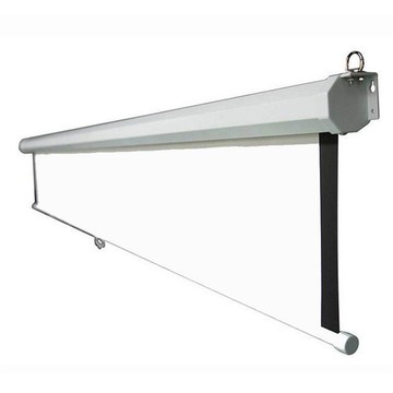 電影便攜高清家用投影儀幕布100寸手拉升降自鎖投影屏幕壁掛幕布[DD230109]