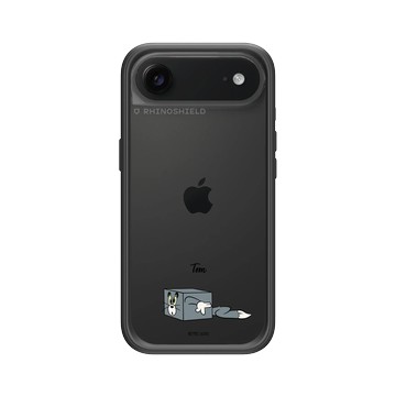 iPhone Air Mod NX -邊框背蓋組合 (相機按鈕) 黑 - 湯姆貓與傑利鼠 Tom and Jerry - 貼紙系列 - 方塊湯姆貓