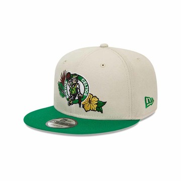 NEW ERA 男女 9FIFTY  NBA FLORAL 波士頓塞爾提克 小麥色/凱莉綠 NE60503485