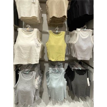 棵米ai蕉家149+辣妹風圓領修身帶胸墊背心內搭吊帶464420/464426