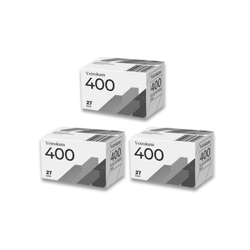 KODAK Vetrokam 歐洲沃克底片 黑白負片 黑白底片膠卷底片 iso400 27EXP 三入組