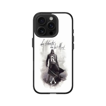 iPhone 16 Pro Clear (相機按鈕) 酷墨灰 - Assassin's Creed - La liberté ou la mort