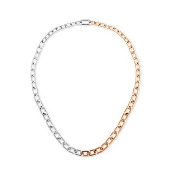 DW Daniel Wellington Contrast 玫瑰金雙色鏈節項鍊 -DW00401978