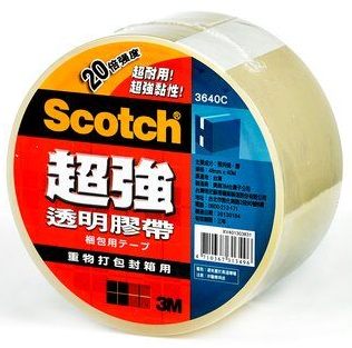 【文具通】3M Scotch 3640C 超強 透明 膠帶 打包 封箱 包裝 約48mmX40M E1030562
