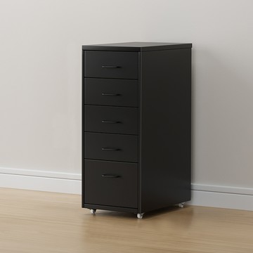 《C&B》鋼鐵斯特附輪五抽屜櫃(五色可選)雅黑色