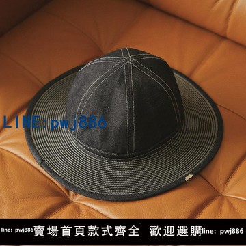 【臺灣公司 可打統編】Acap覆古日系vintage阿美咔嘰紳士禮帽原漿純棉牛仔大頭圍漁夫帽