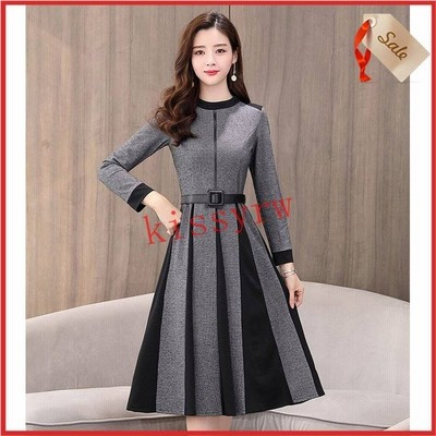 ワンピース レディース きれいめ ミモレワンピ 春 長袖 オシャレ大人 卒園式 入園式 服装 母 ママ 入学式 通販 Lineポイント最大get Lineショッピング