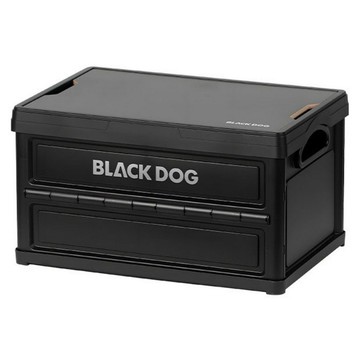 BLACK DOG 黑狗 手提摺疊收納箱 45L  夜幕黑  1個  1層