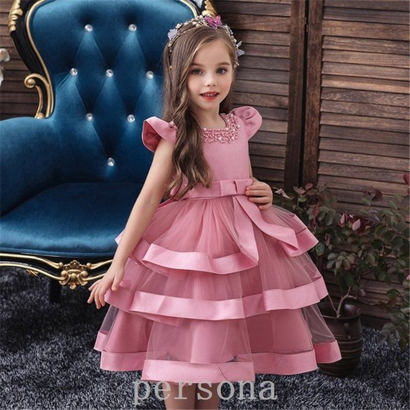 ピンクドレス フォーマル用 キッズ サイズ3 ピアノ発表会 ワンピース 女の子 子ども 子供 結婚式 送料込 送料無料 一部地域を除く ピアノ発表会